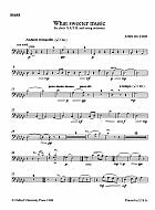 What Sweeter Music Instrumental Parts choral sheet music cover